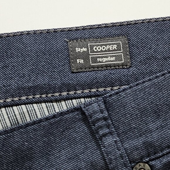 Brax Pants Mens 38x34 (32) Navy Straight Zip Fly Stretch Cooper Regular Preppy - Picture 10 of 16